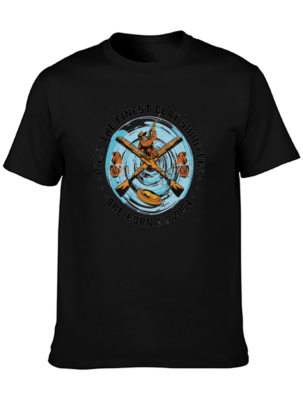 Finest Clay Shooters 2004 T-Shirt - Black Cotton Tee