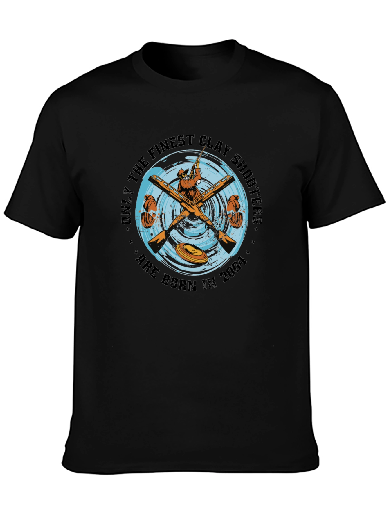 Finest Clay Shooters 2004 T-Shirt - Black Cotton Tee
