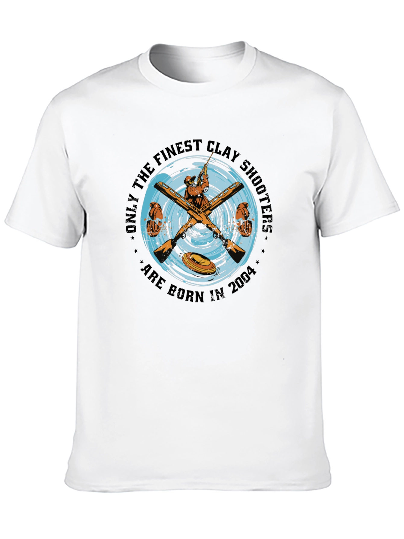 Finest Clay Shooters 2004 T-Shirt - Black Cotton Tee