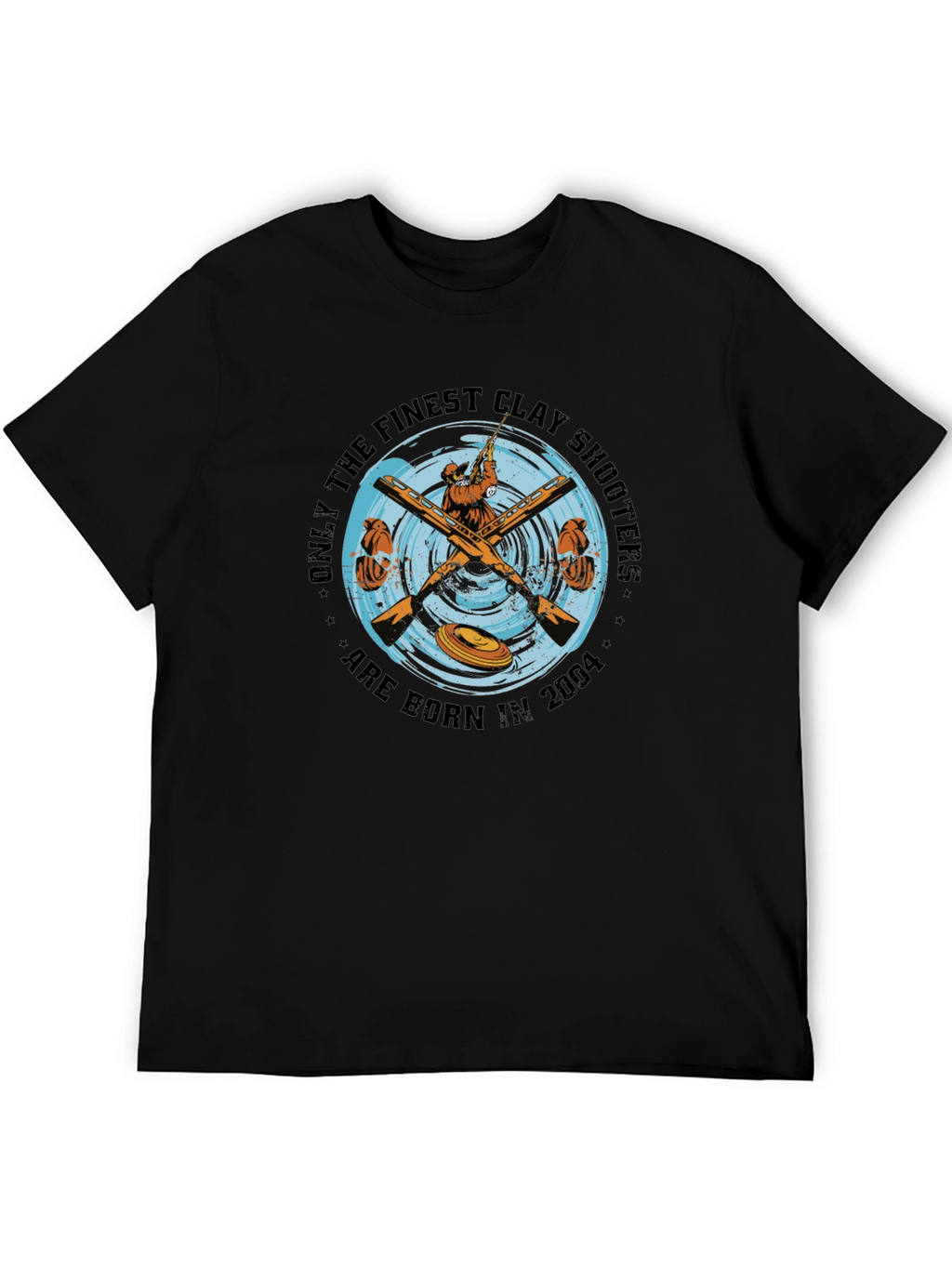 Finest Clay Shooters 2004 T-Shirt - Black Cotton Tee