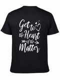 Heart of the Matter Graphic Tee - Black Cotton
