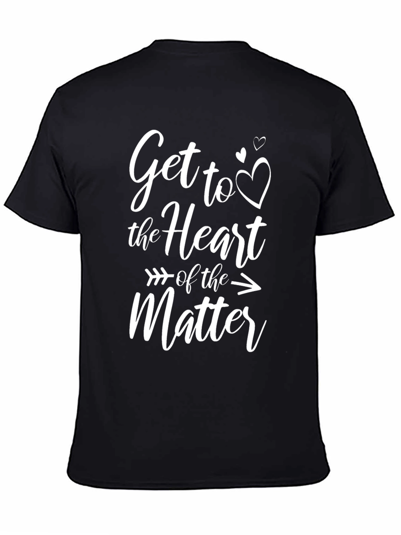 Heart of the Matter Graphic Tee - Black Cotton