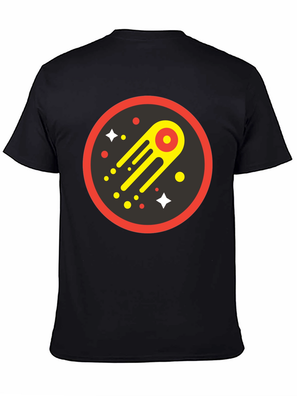 Cosmic Comet Graphic Tee - Black