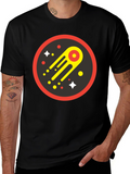Cosmic Comet Graphic Tee - Black