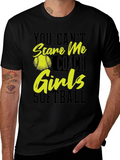 Softball Coach T-Shirt - You Cant Scare Me