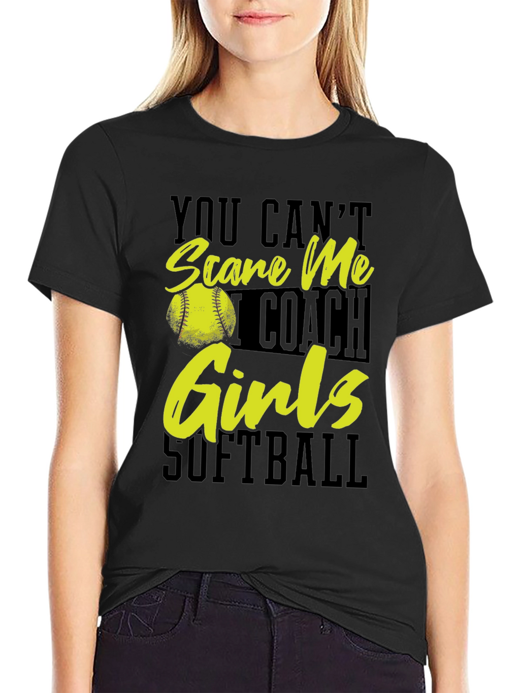 Softball Coach T-Shirt - You Cant Scare Me