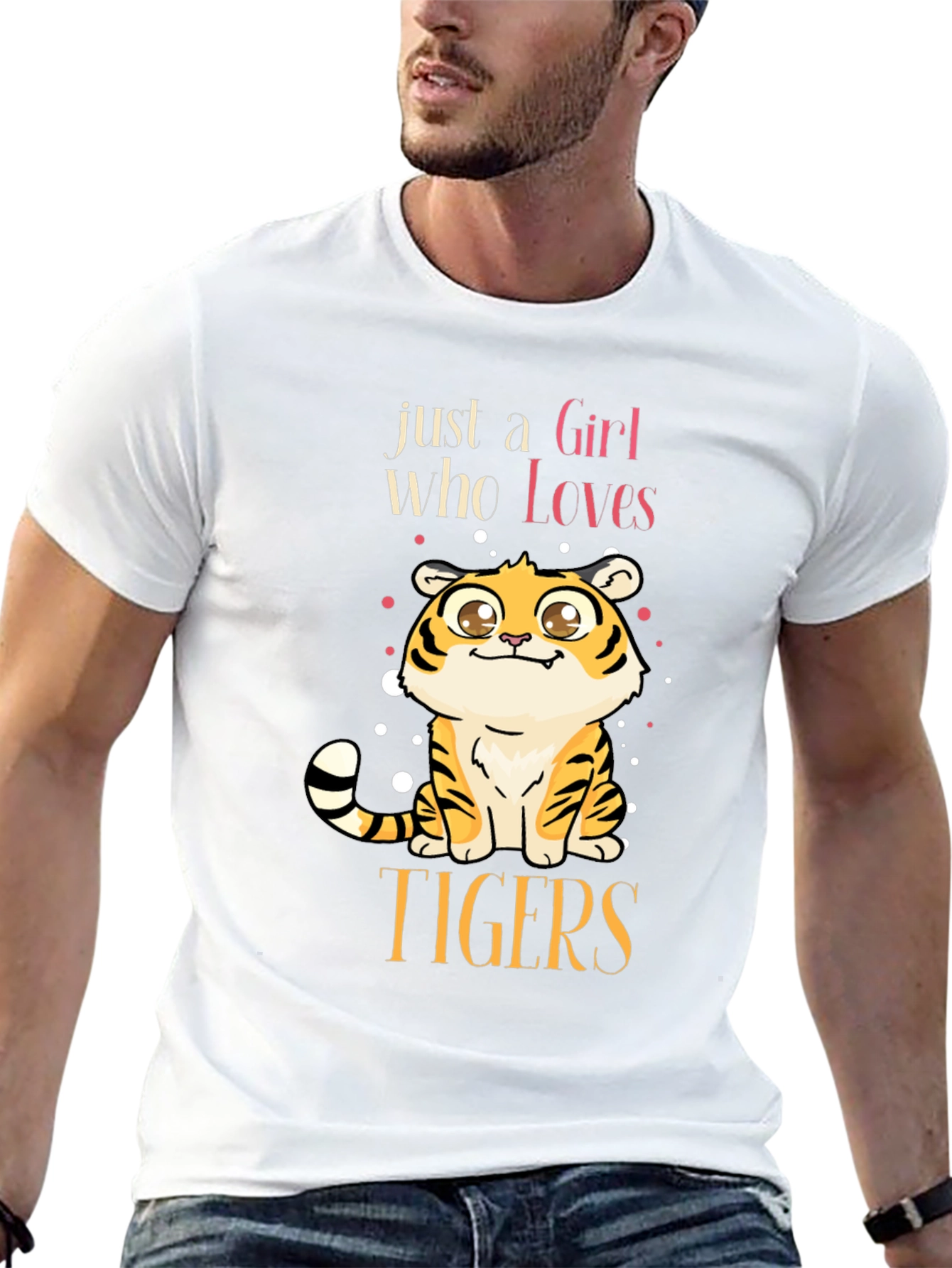 Cute Tiger Lover Graphic T-Shirt