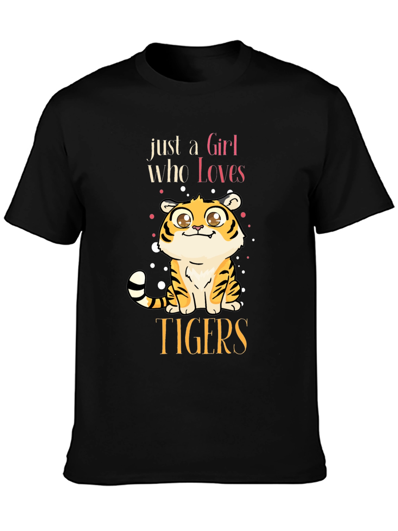 Cute Tiger Lover Graphic T-Shirt