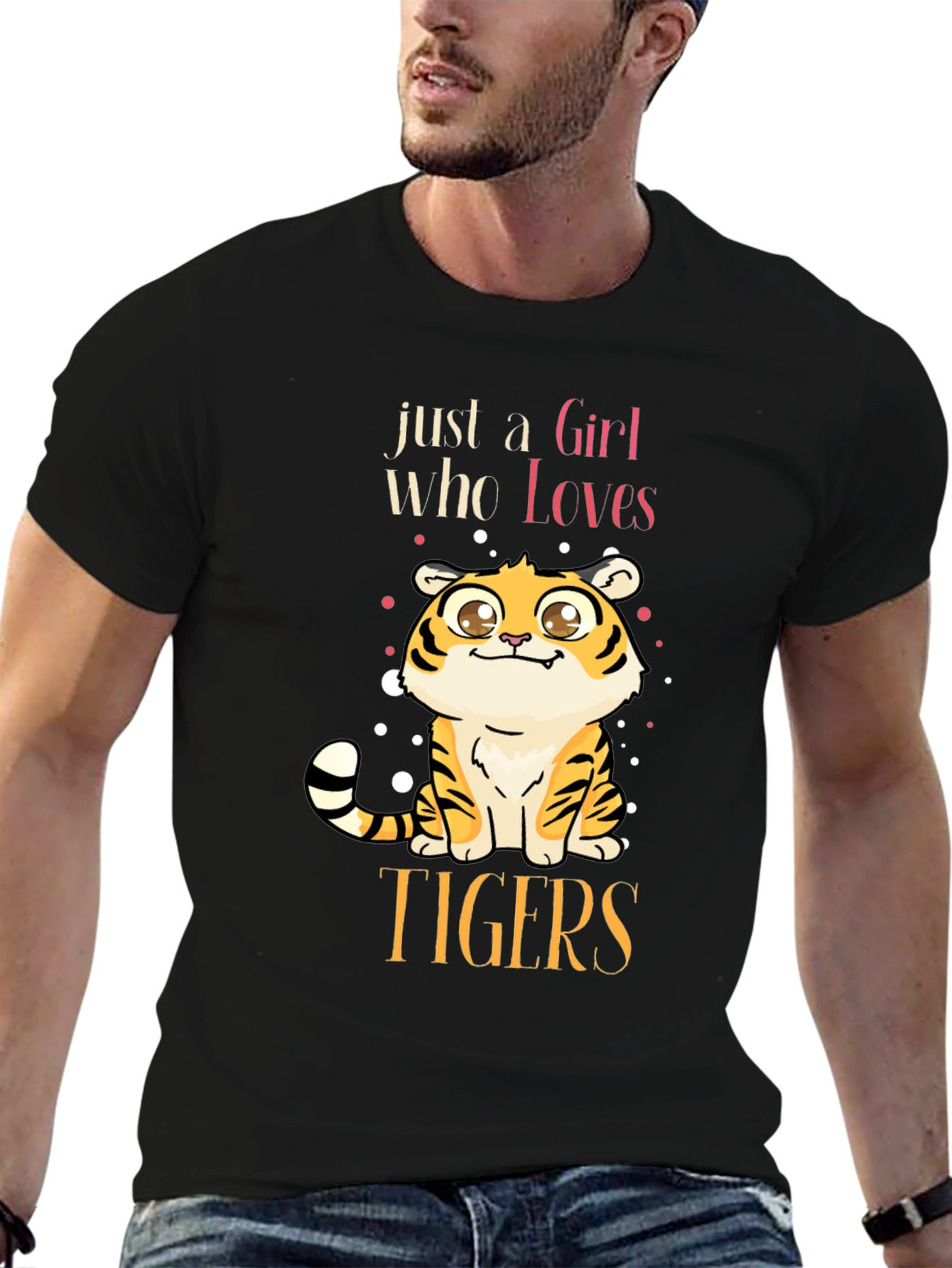 Cute Tiger Lover Graphic T-Shirt