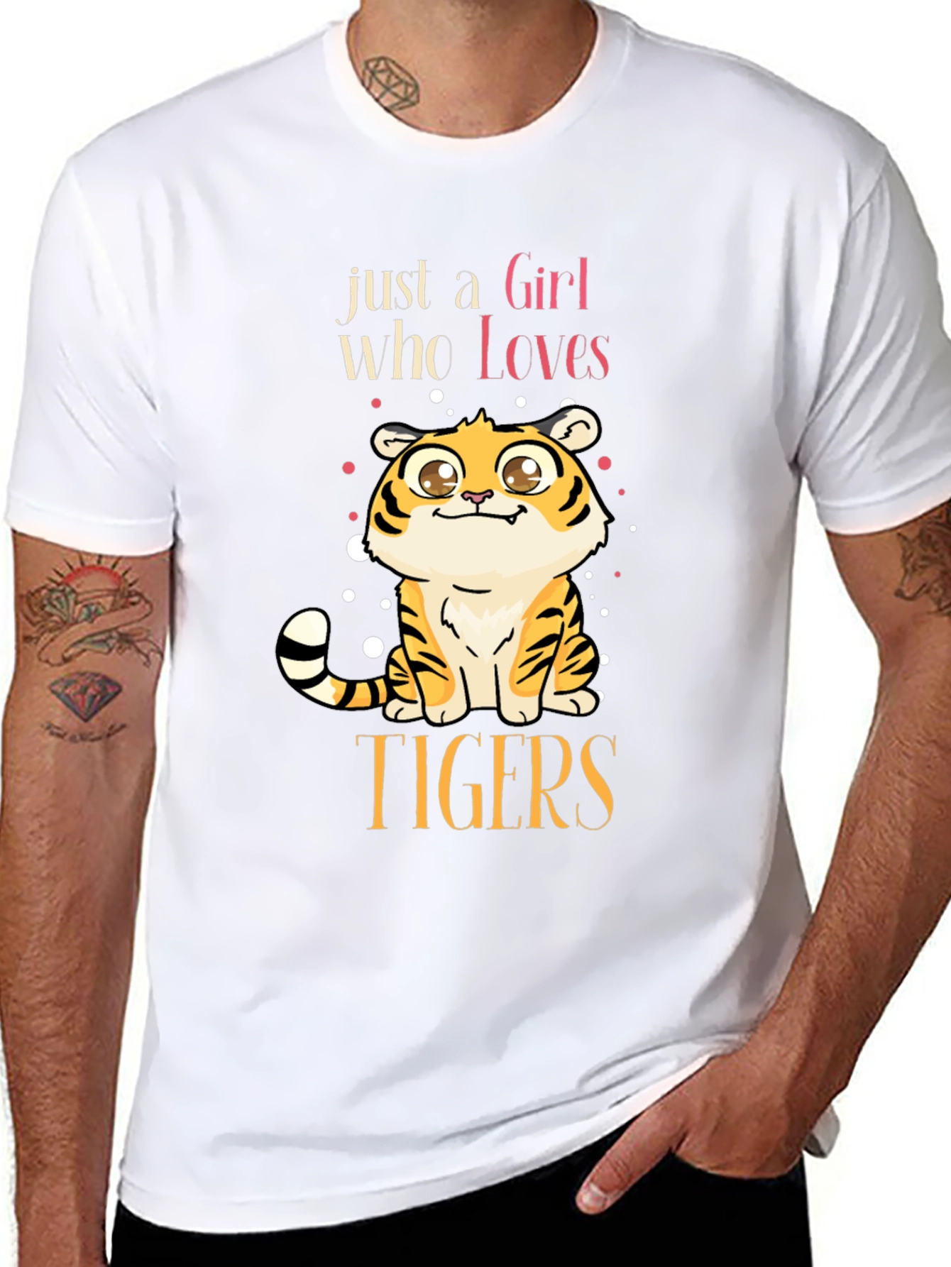Cute Tiger Lover Graphic T-Shirt