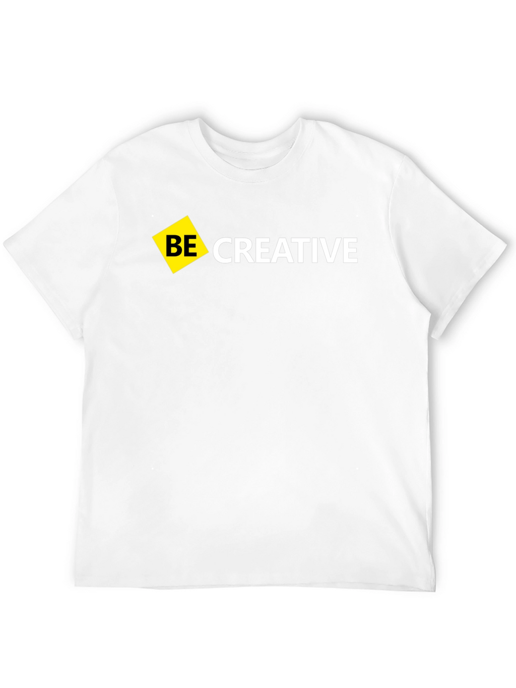 Be Creative Black T-Shirt - Modern Design