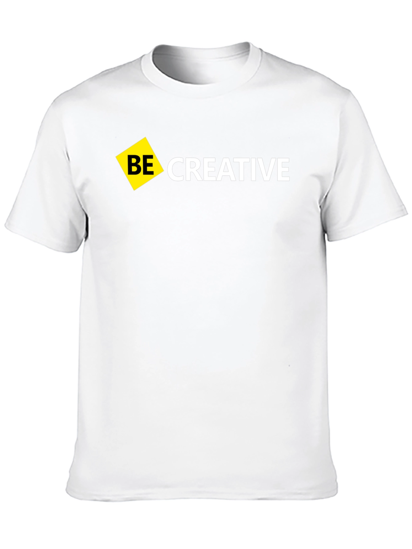 Be Creative Black T-Shirt - Modern Design
