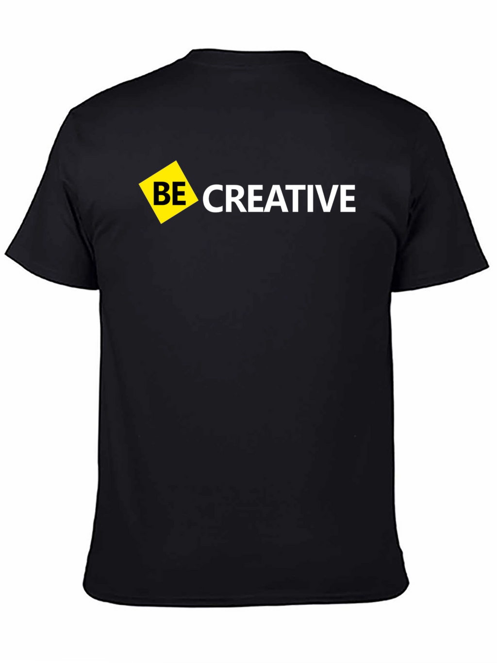 Be Creative Black T-Shirt - Modern Design