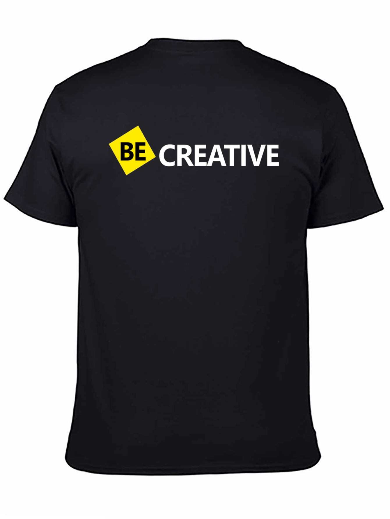 Be Creative Black T-Shirt - Modern Design