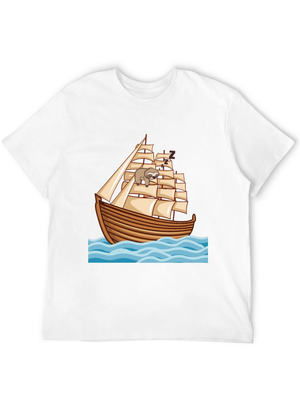 Sloth Sailing Ship T-Shirt