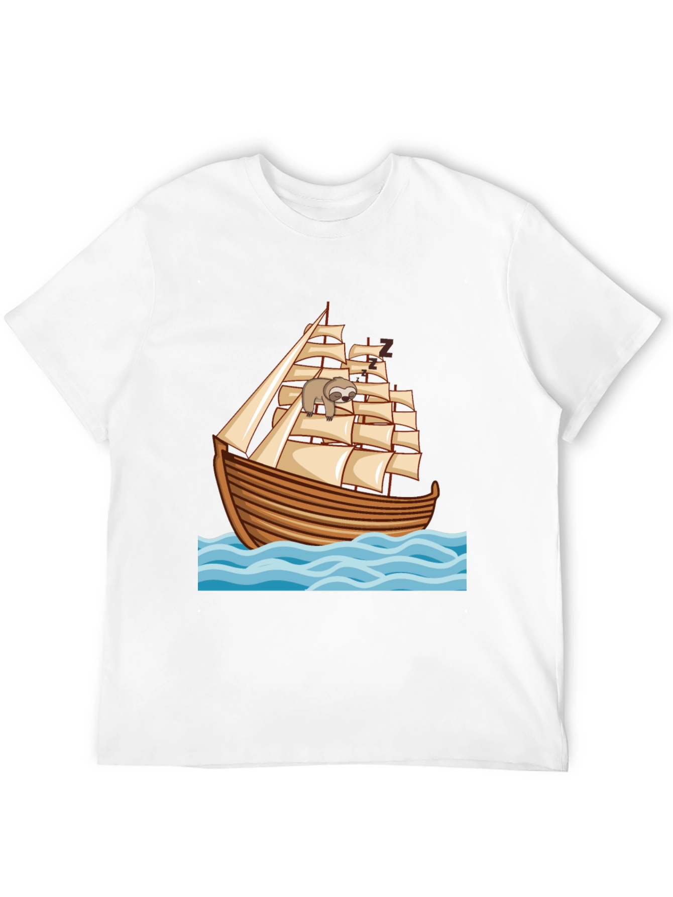Sloth Sailing Ship T-Shirt