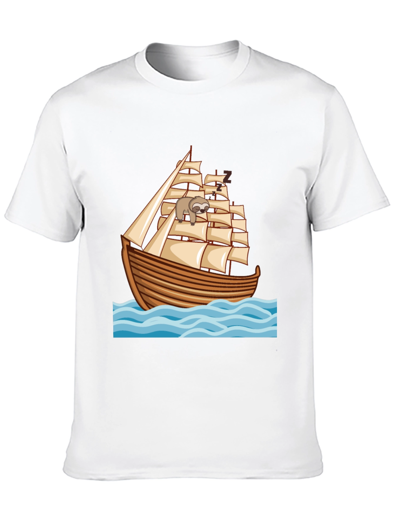 Sloth Sailing Ship T-Shirt