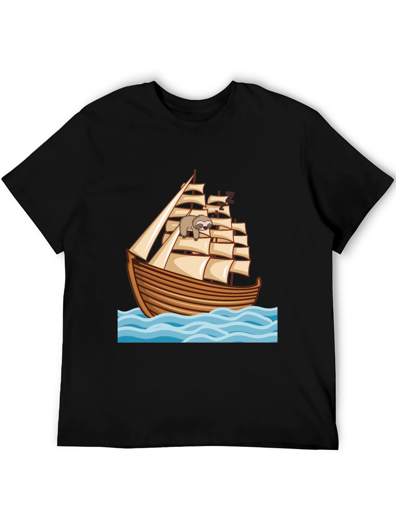 Sloth Sailing Ship T-Shirt