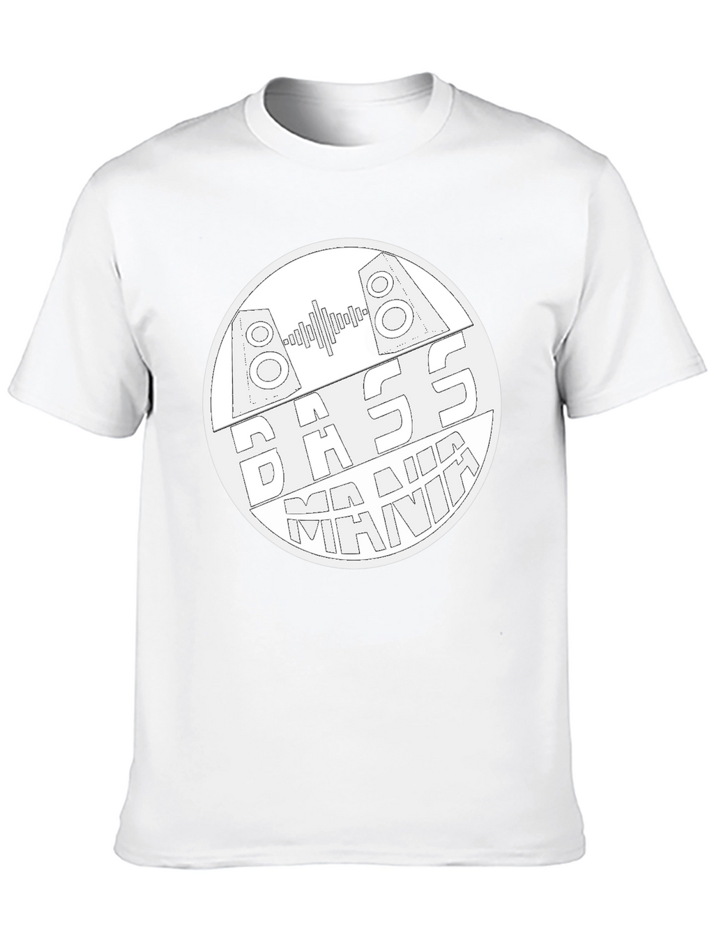Bass Mania Graphic Tee - Black Cotton Blend