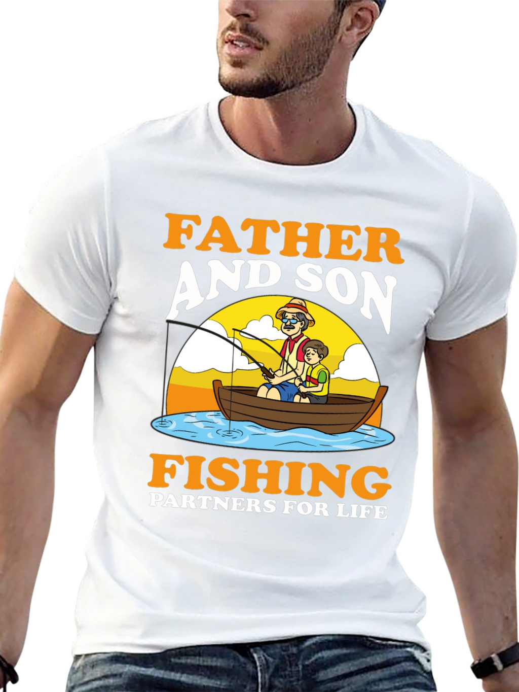 Father and Son Fishing Partners T-Shirt