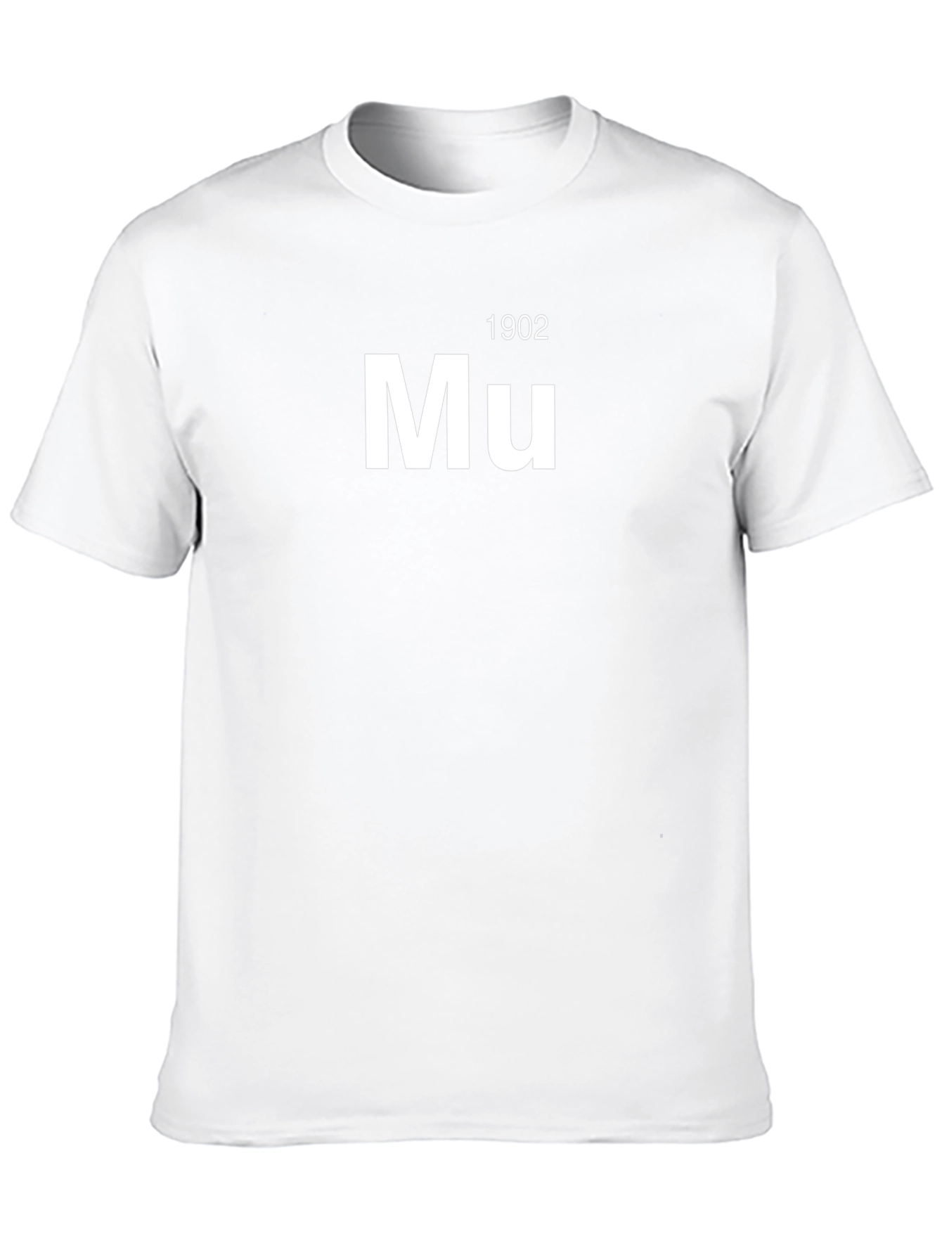Mu Periodic Table T-Shirt - Black Tee