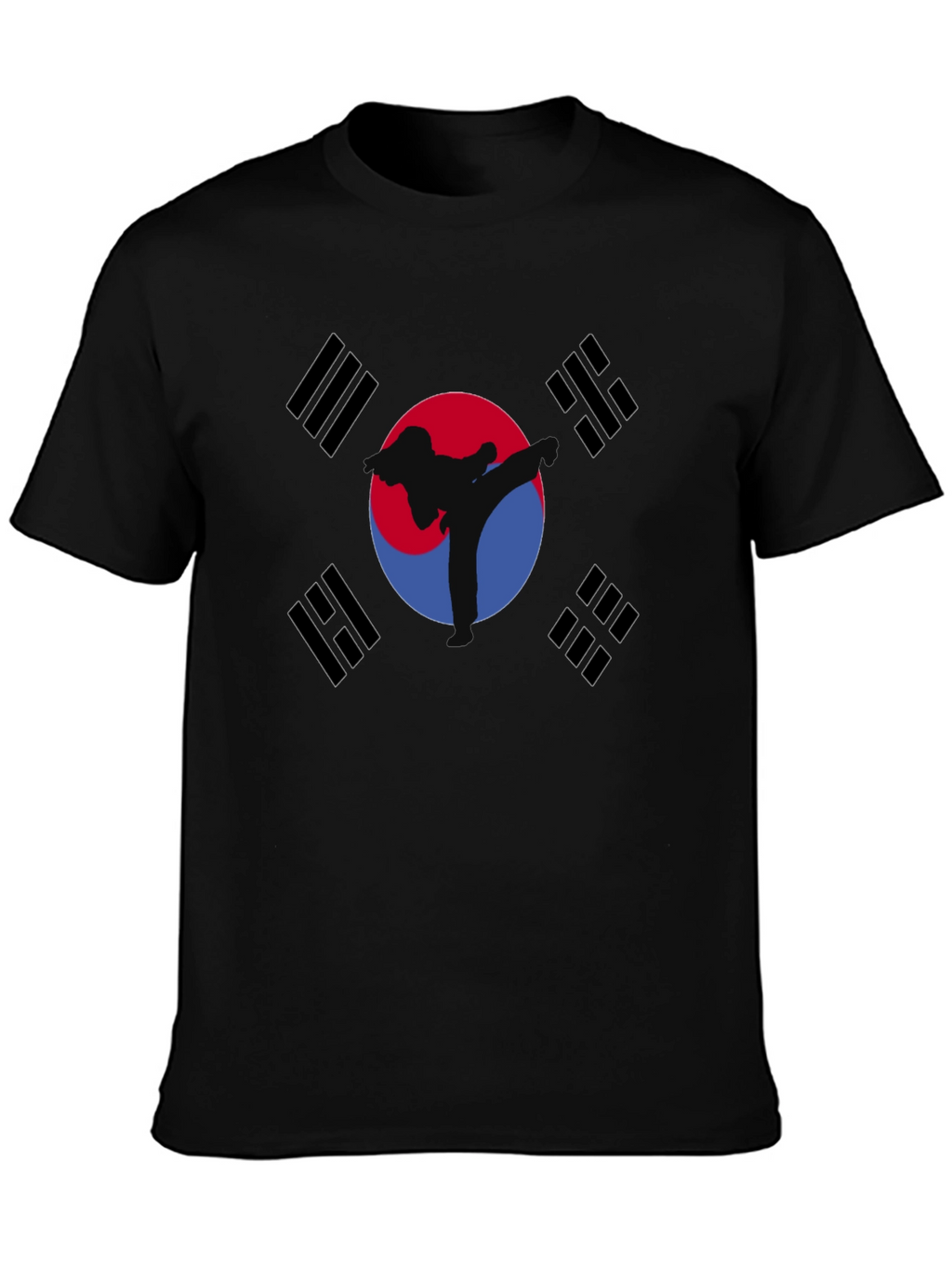 Korean Flag Taekwondo Graphic T-Shirt