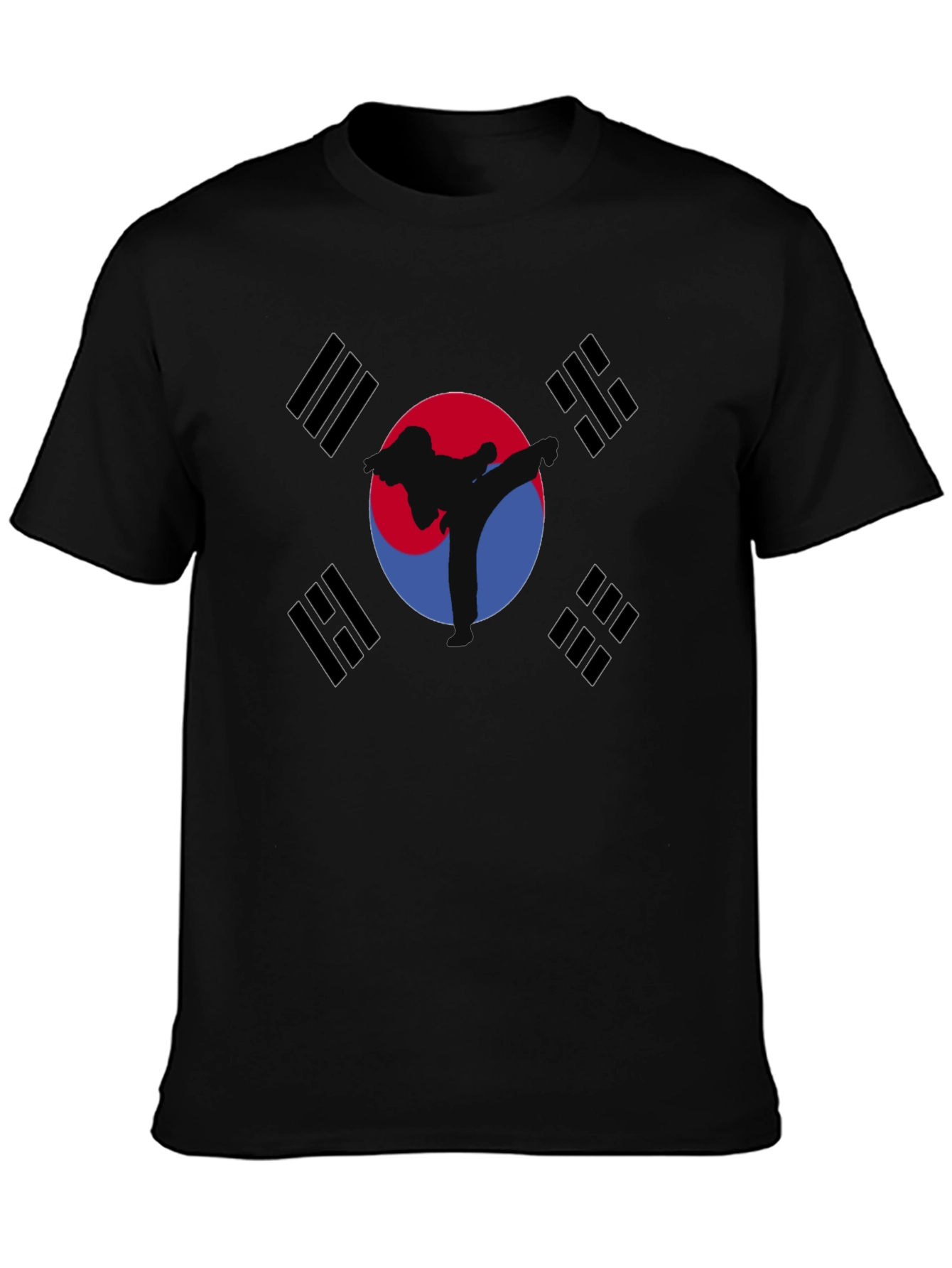 Korean Flag Taekwondo Graphic T-Shirt