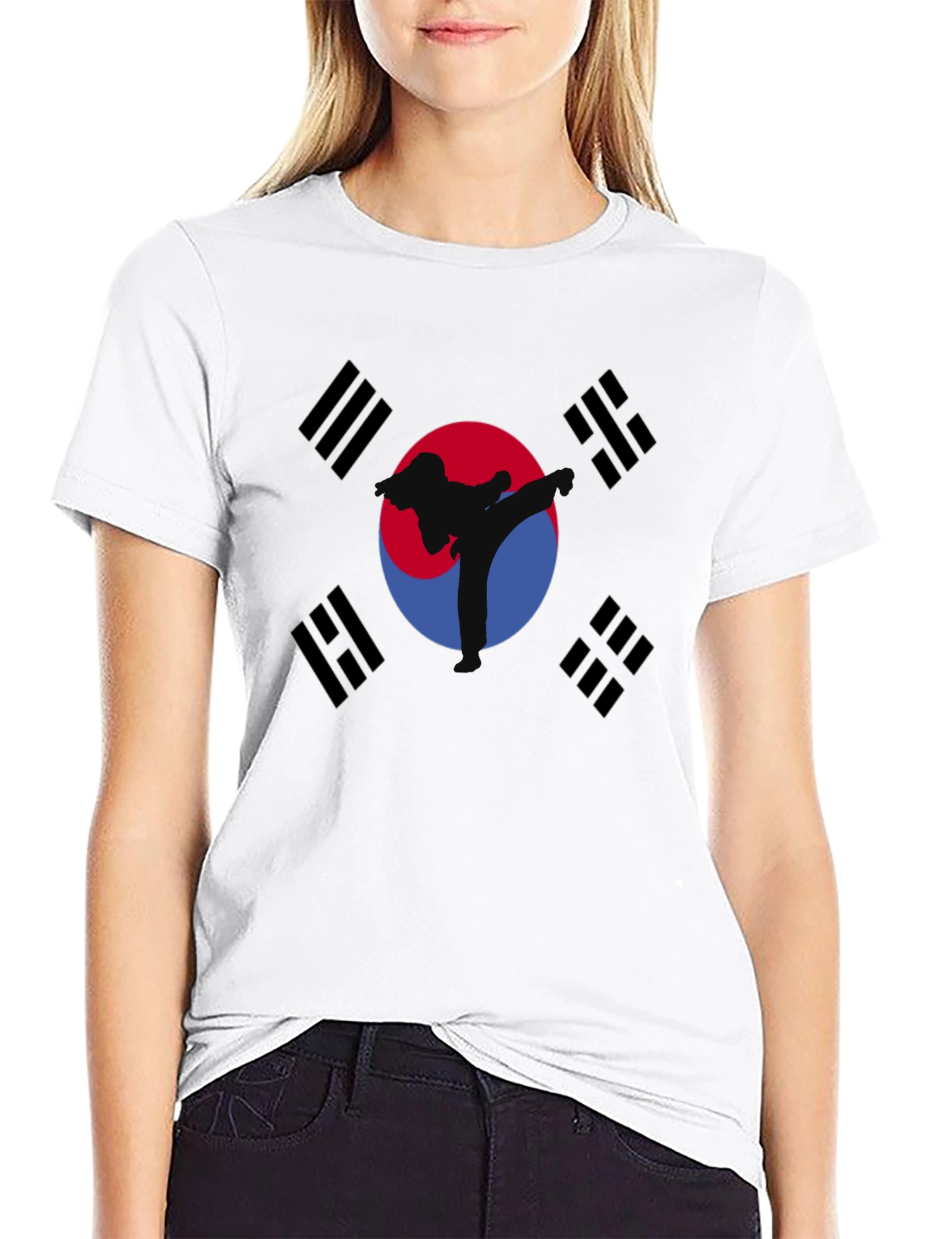 Korean Flag Taekwondo Graphic T-Shirt