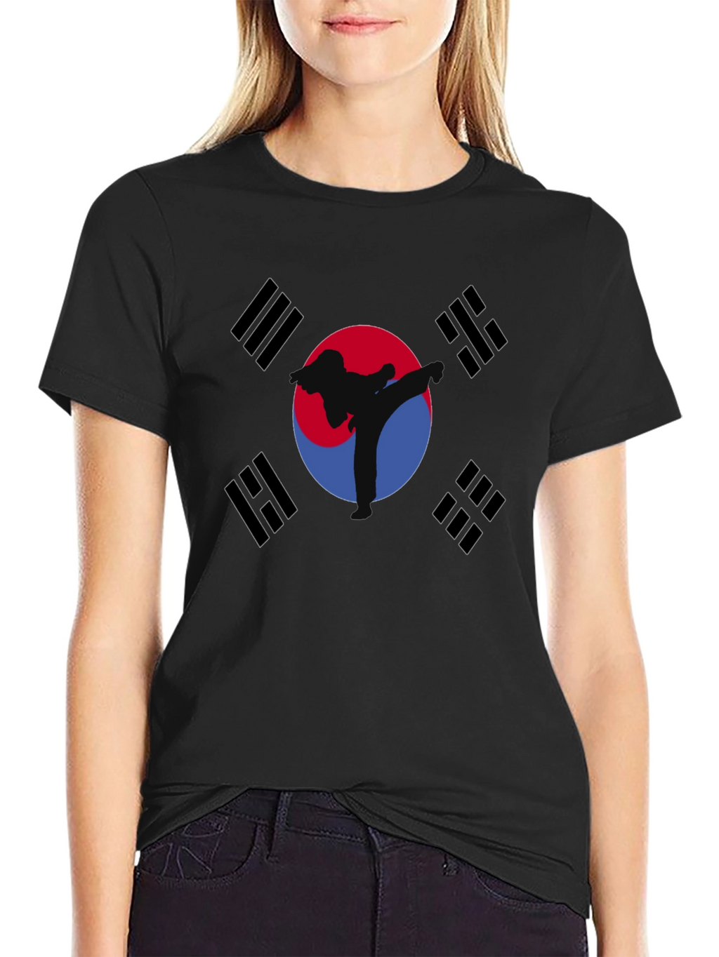 Korean Flag Taekwondo Graphic T-Shirt