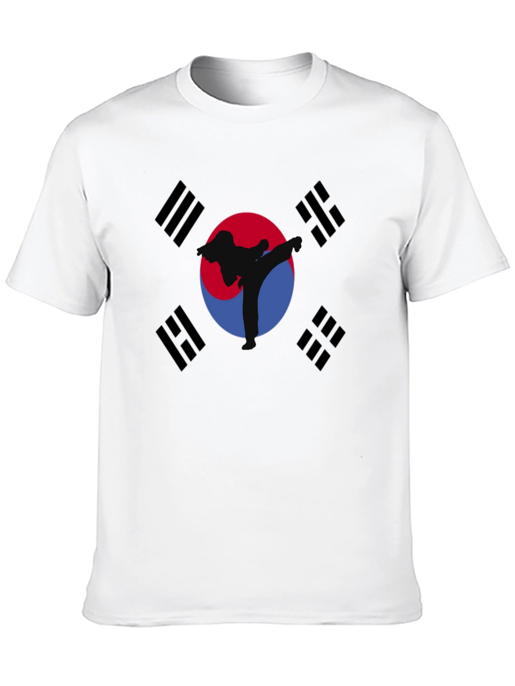 Korean Flag Taekwondo Graphic T-Shirt