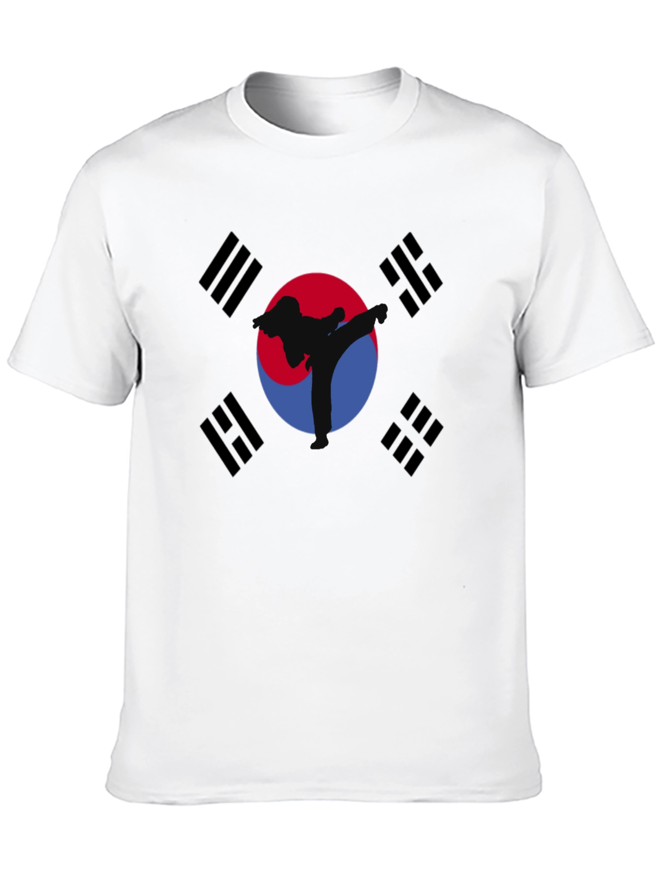 Korean Flag Taekwondo Graphic T-Shirt