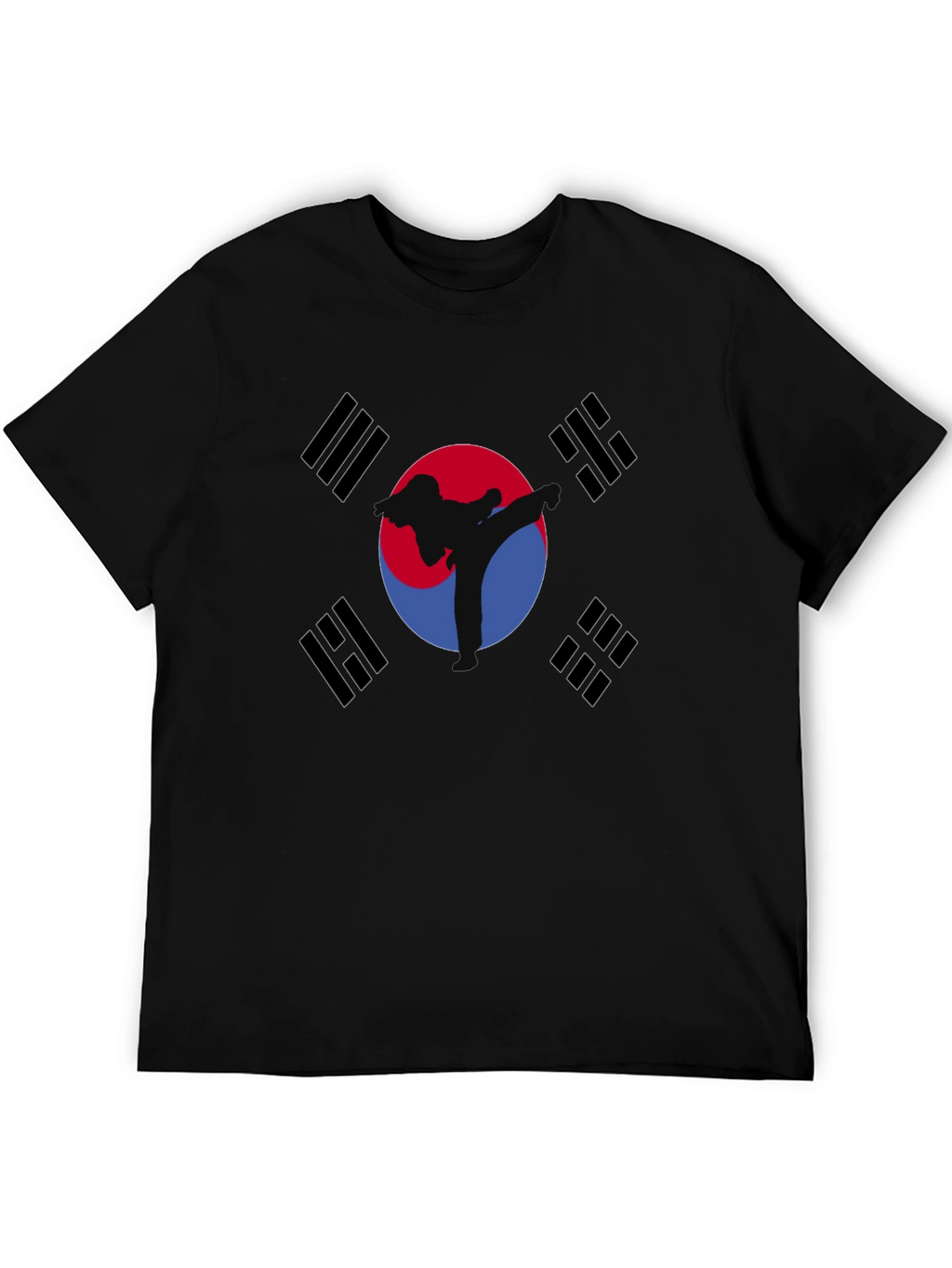 Korean Flag Taekwondo Graphic T-Shirt