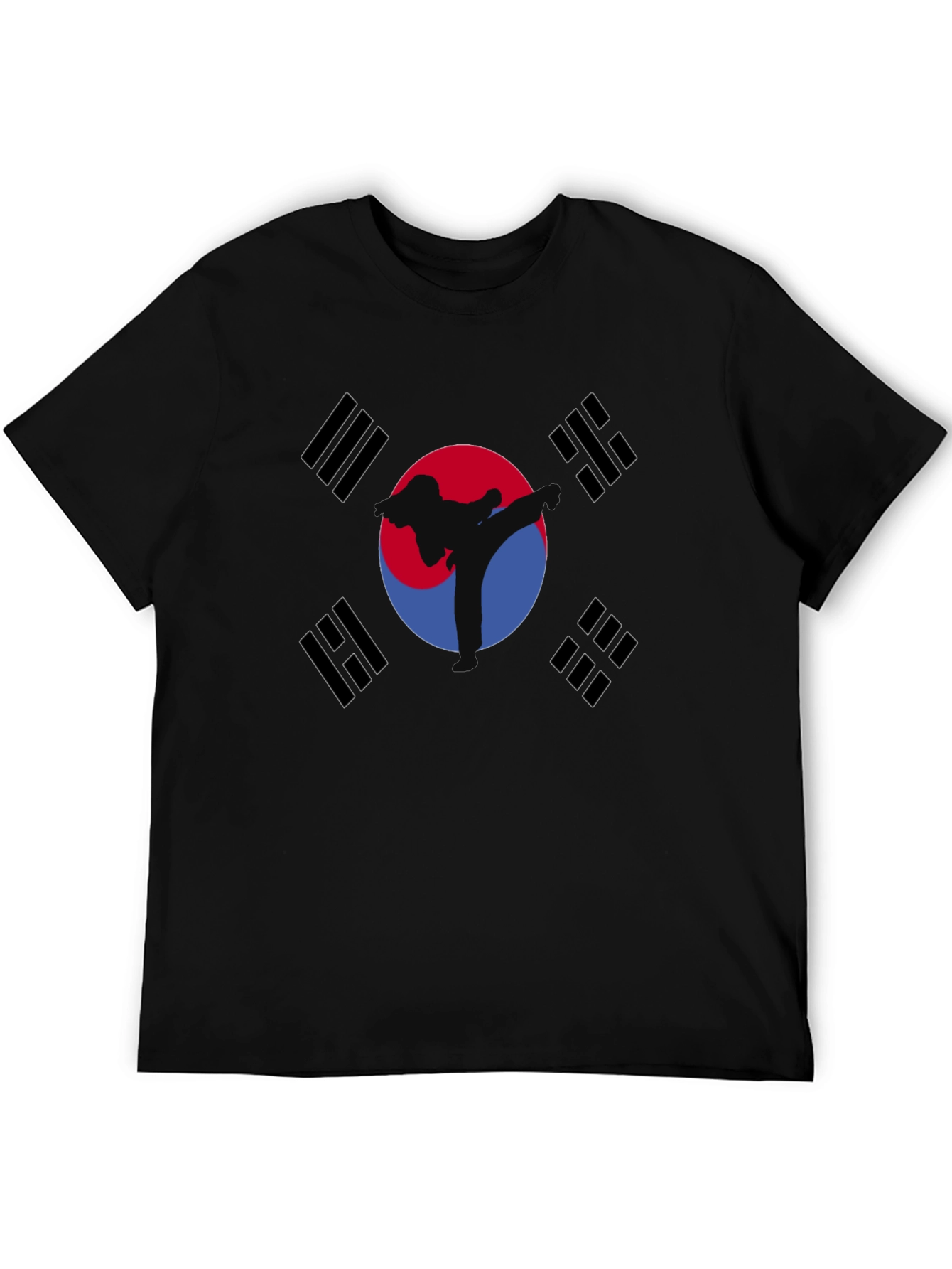 Korean Flag Taekwondo Graphic T-Shirt