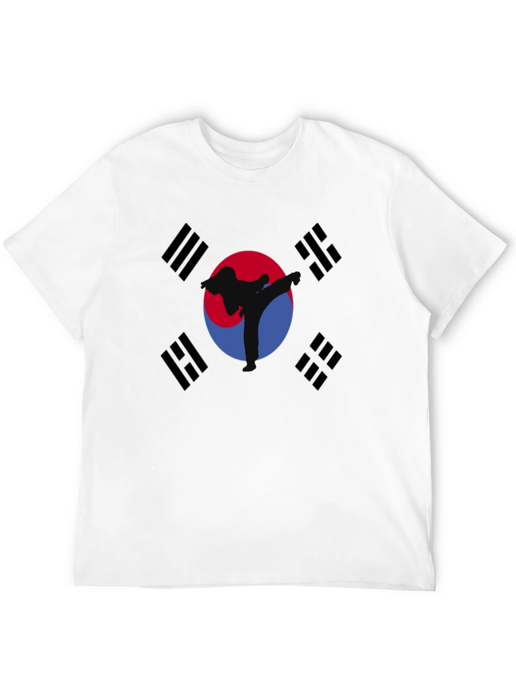 Korean Flag Taekwondo Graphic T-Shirt