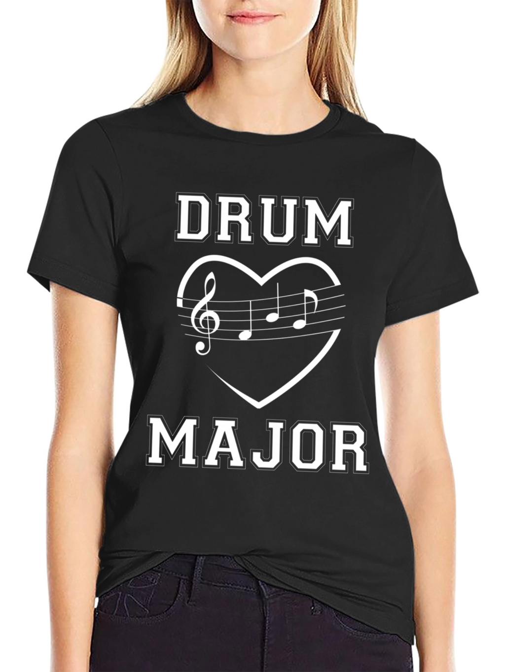 Drum Major Music Heart T-Shirt