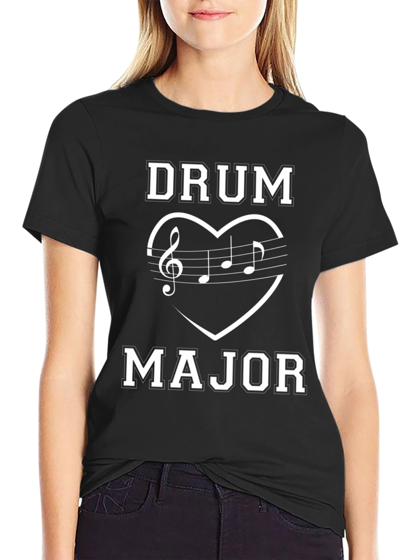 Drum Major Music Heart T-Shirt