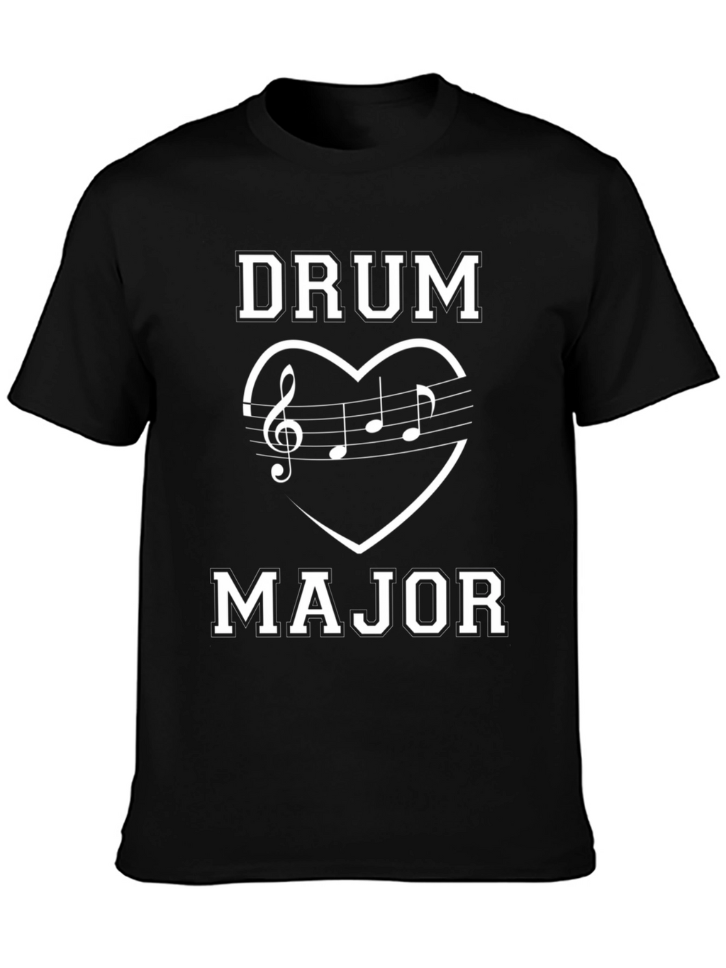Drum Major Music Heart T-Shirt