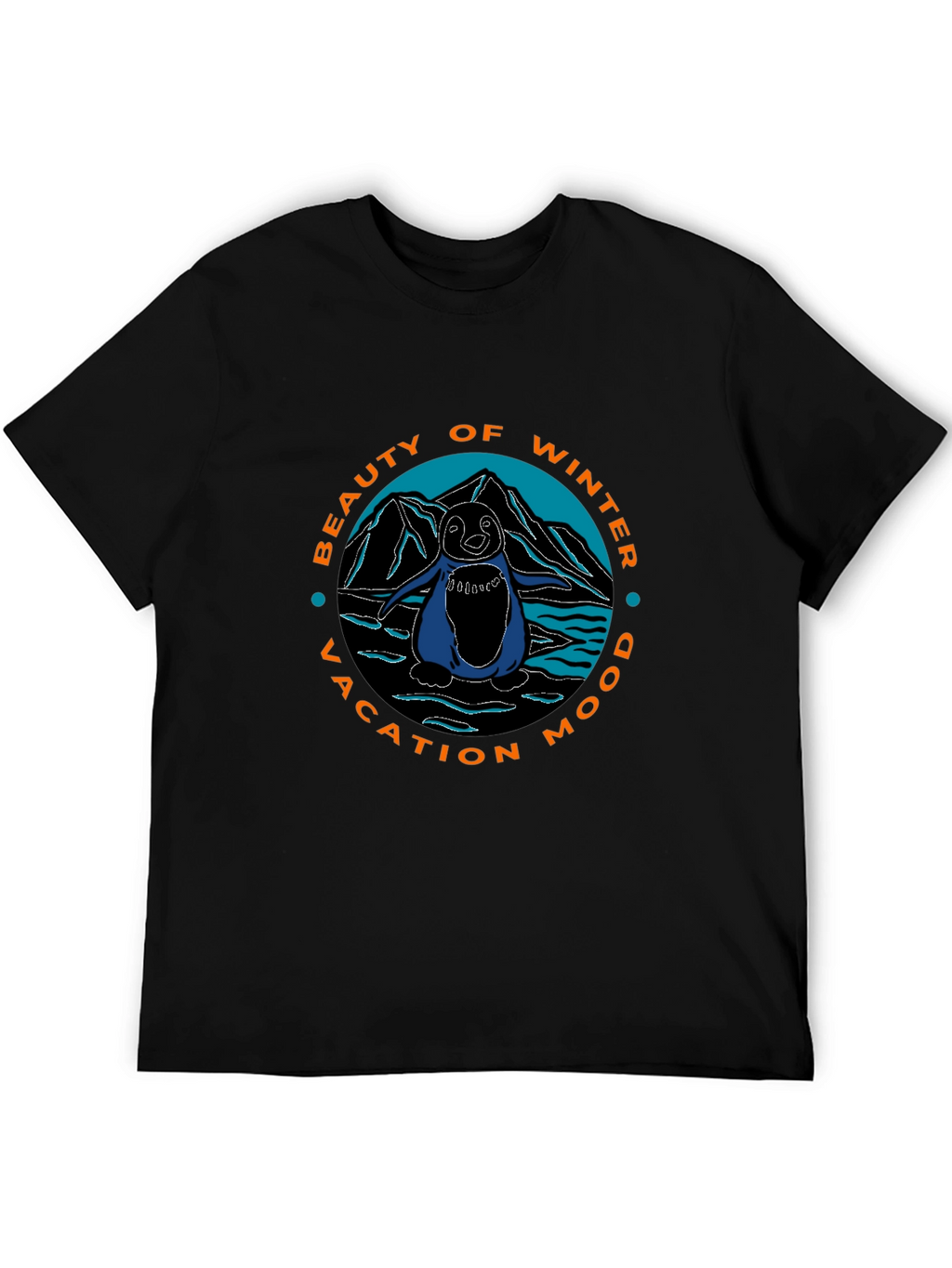 Winter Vacation Penguin Graphic Tee