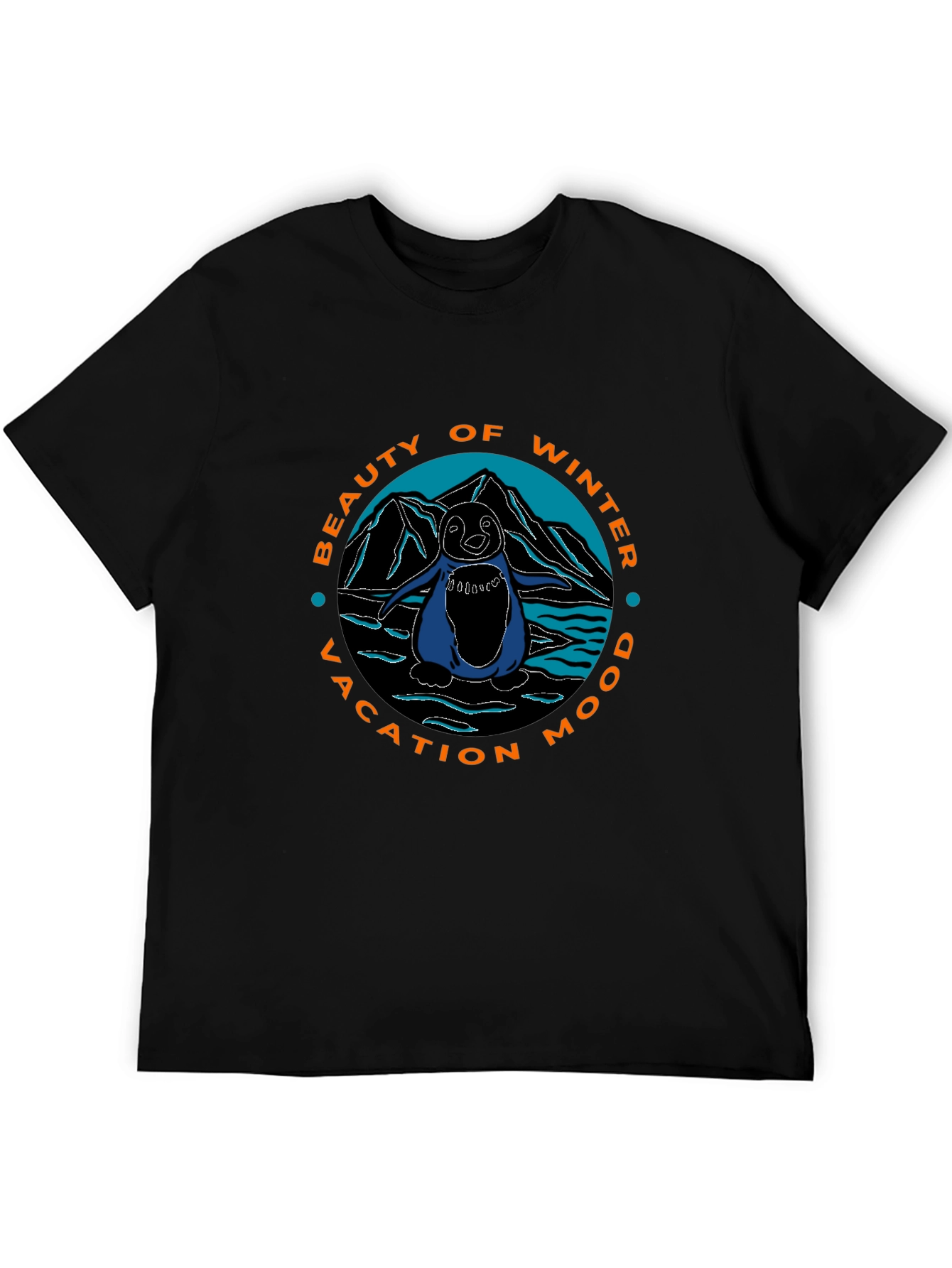 Winter Vacation Penguin Graphic Tee