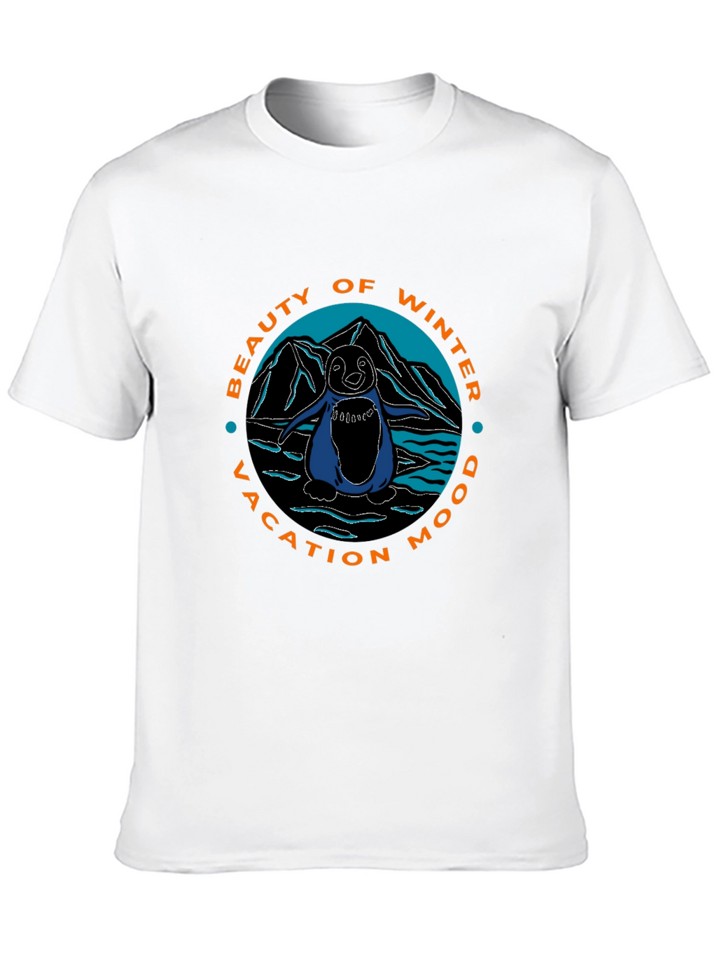 Winter Vacation Penguin Graphic Tee