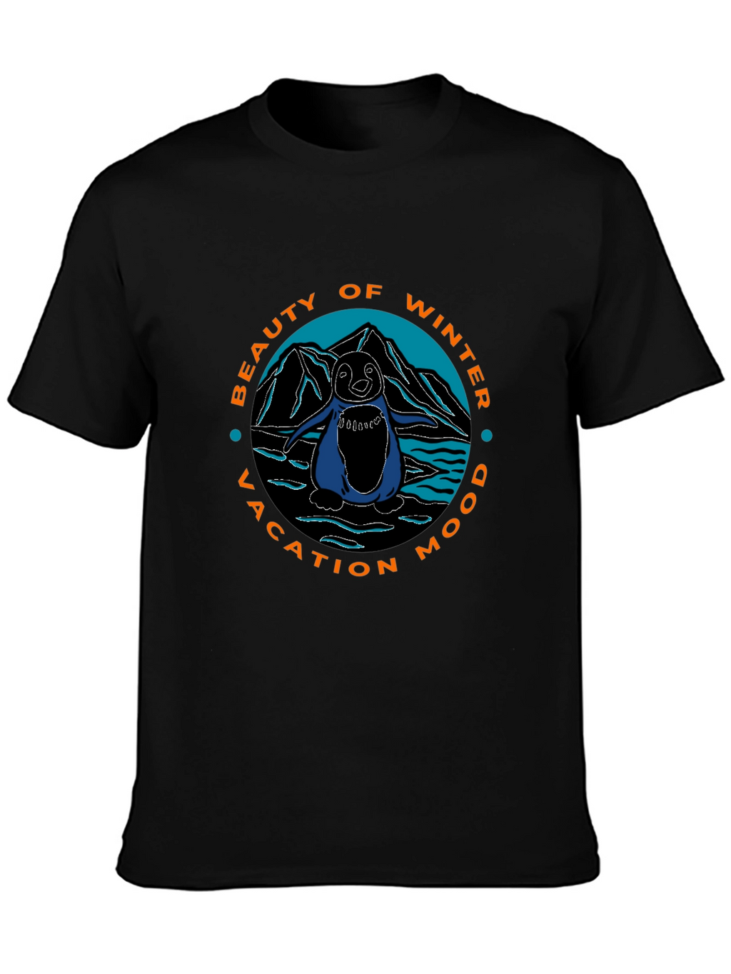 Winter Vacation Penguin Graphic Tee