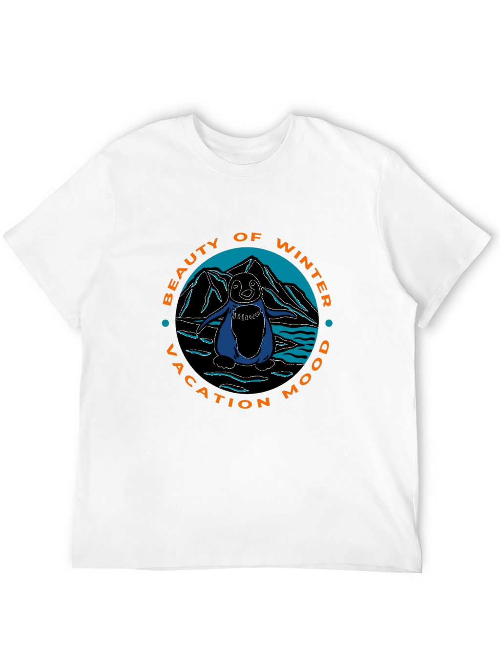 Winter Vacation Penguin Graphic Tee
