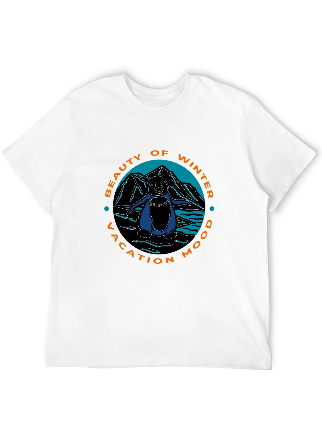 Winter Vacation Penguin Graphic Tee