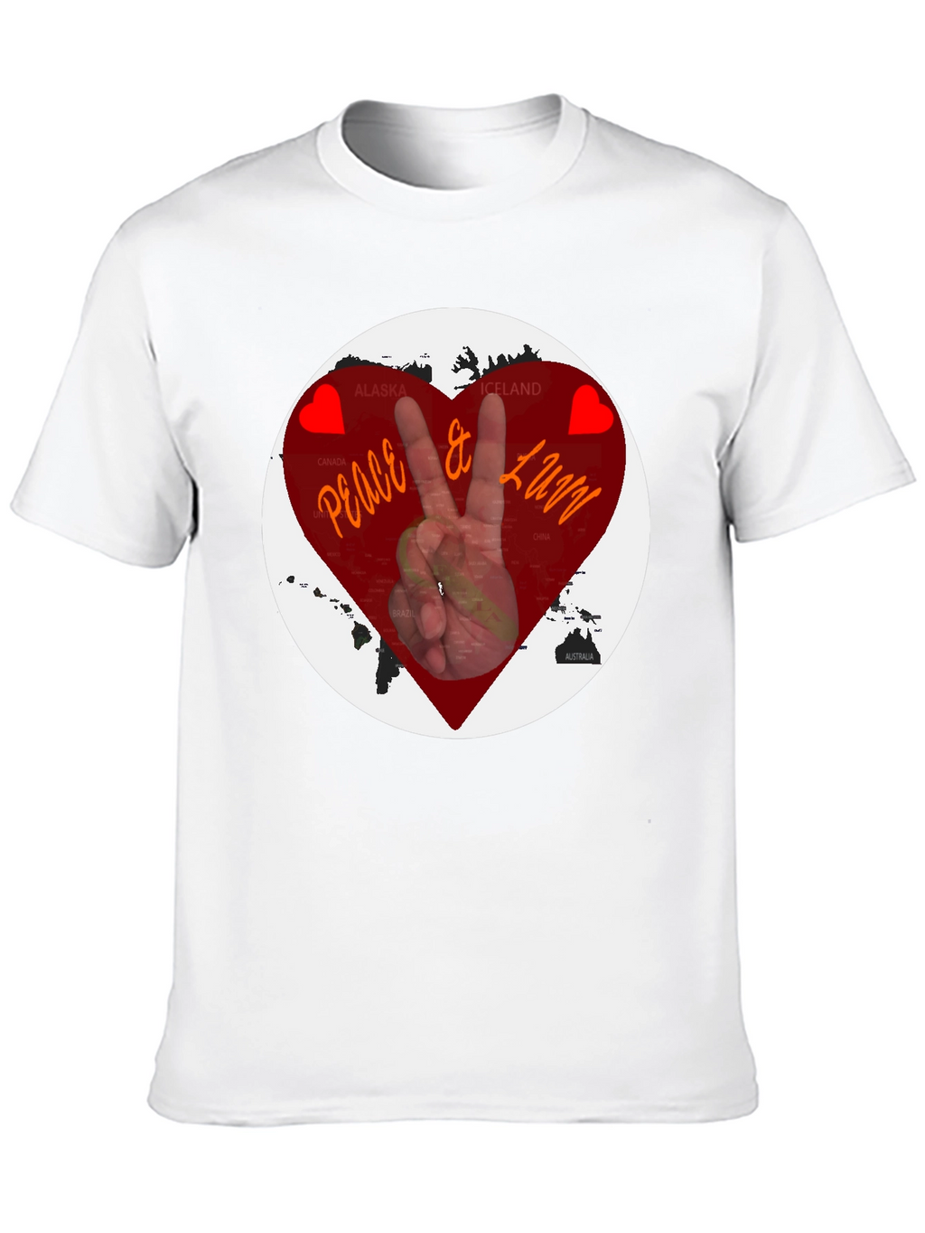 Peace & Love Graphic T-Shirt