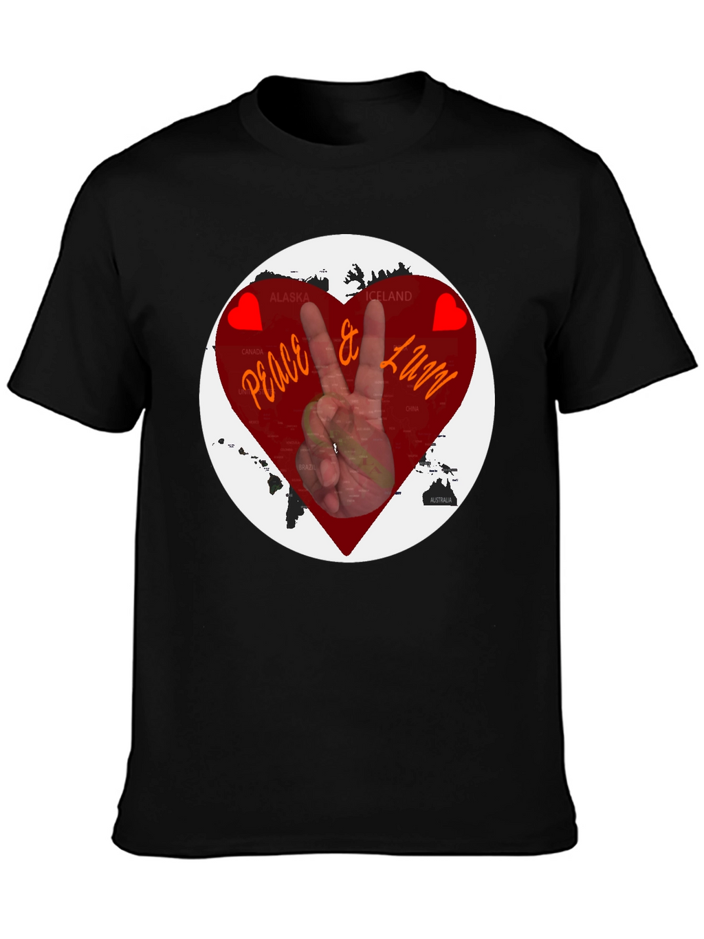 Peace & Love Graphic T-Shirt