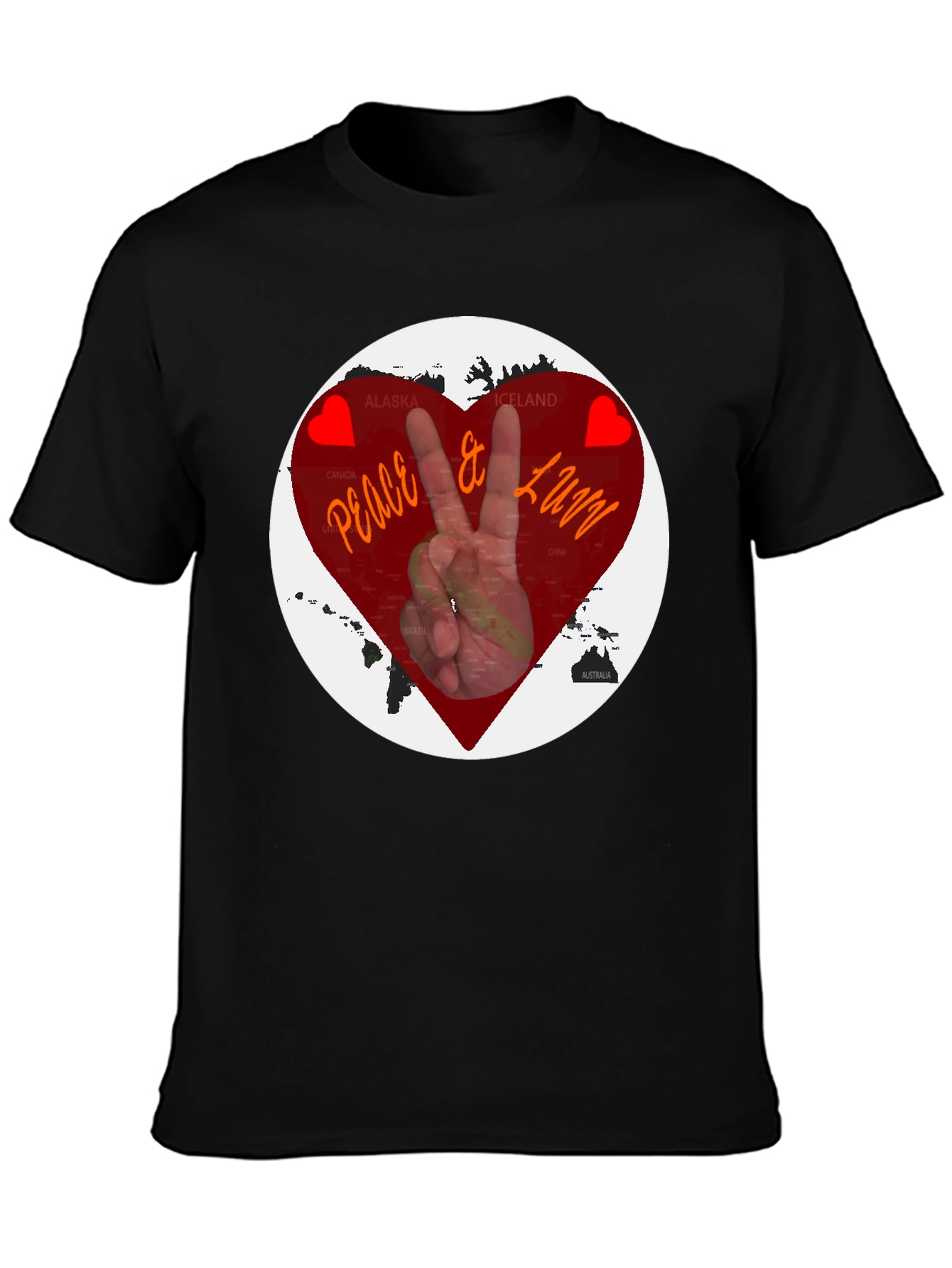 Peace & Love Graphic T-Shirt