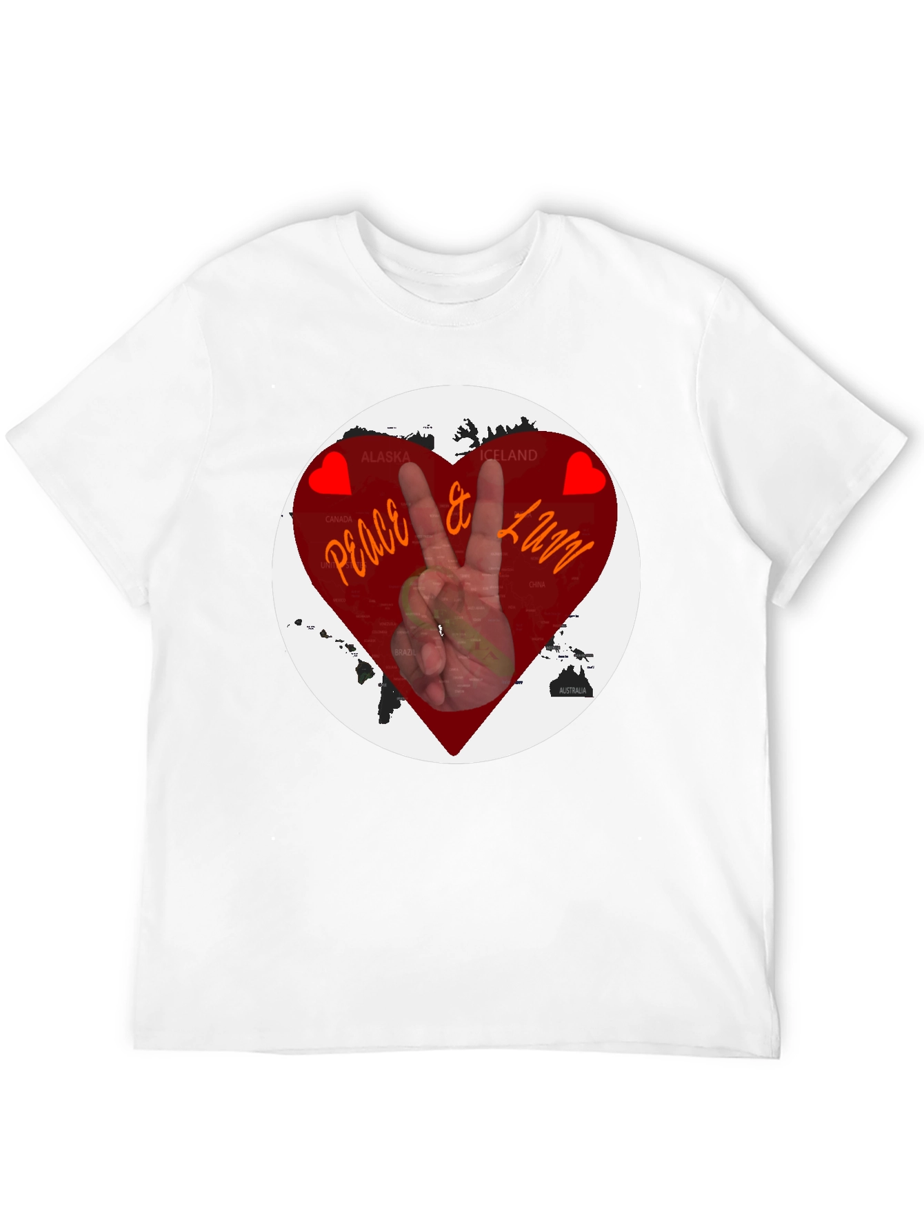 Peace & Love Graphic T-Shirt