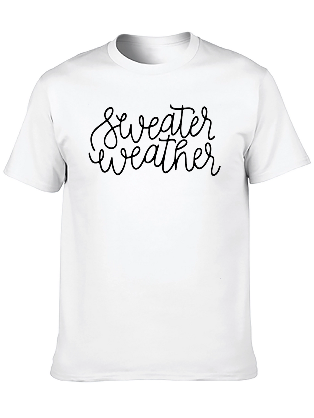 Sweater Weather Black Graphic Tee