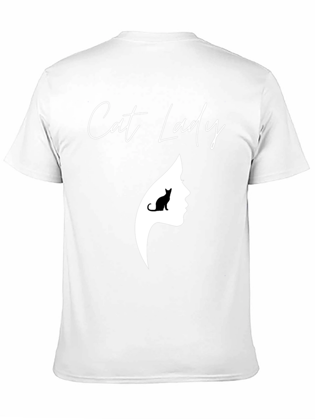 Cat Lady Graphic Tee - Unisex Black T-Shirt