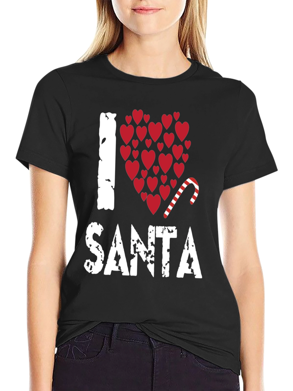 I Love Santa Christmas Holiday T-Shirt